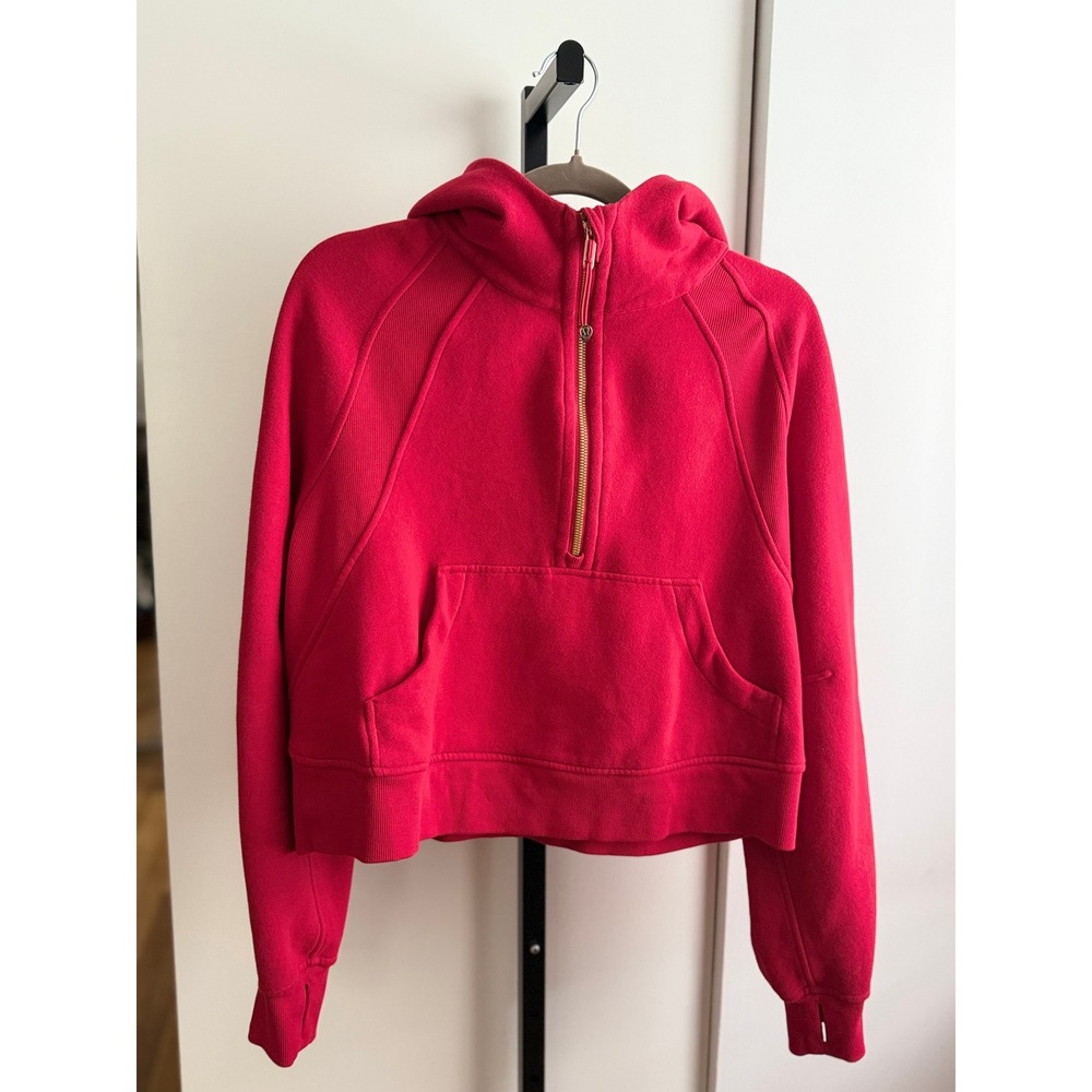 Lululemon Lunar New Year Scuba Oversized Half-Zip Hoodie – Size XS/S – Dark Red